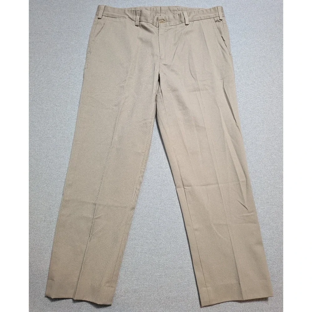 Bills Khakis Men's 36x29 Beige Cotton Chinos Flat Front Slim Fit Tan Khaki